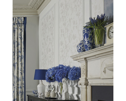 Vliesbehang 113391 Laura Ashley Oriëntaals Wit