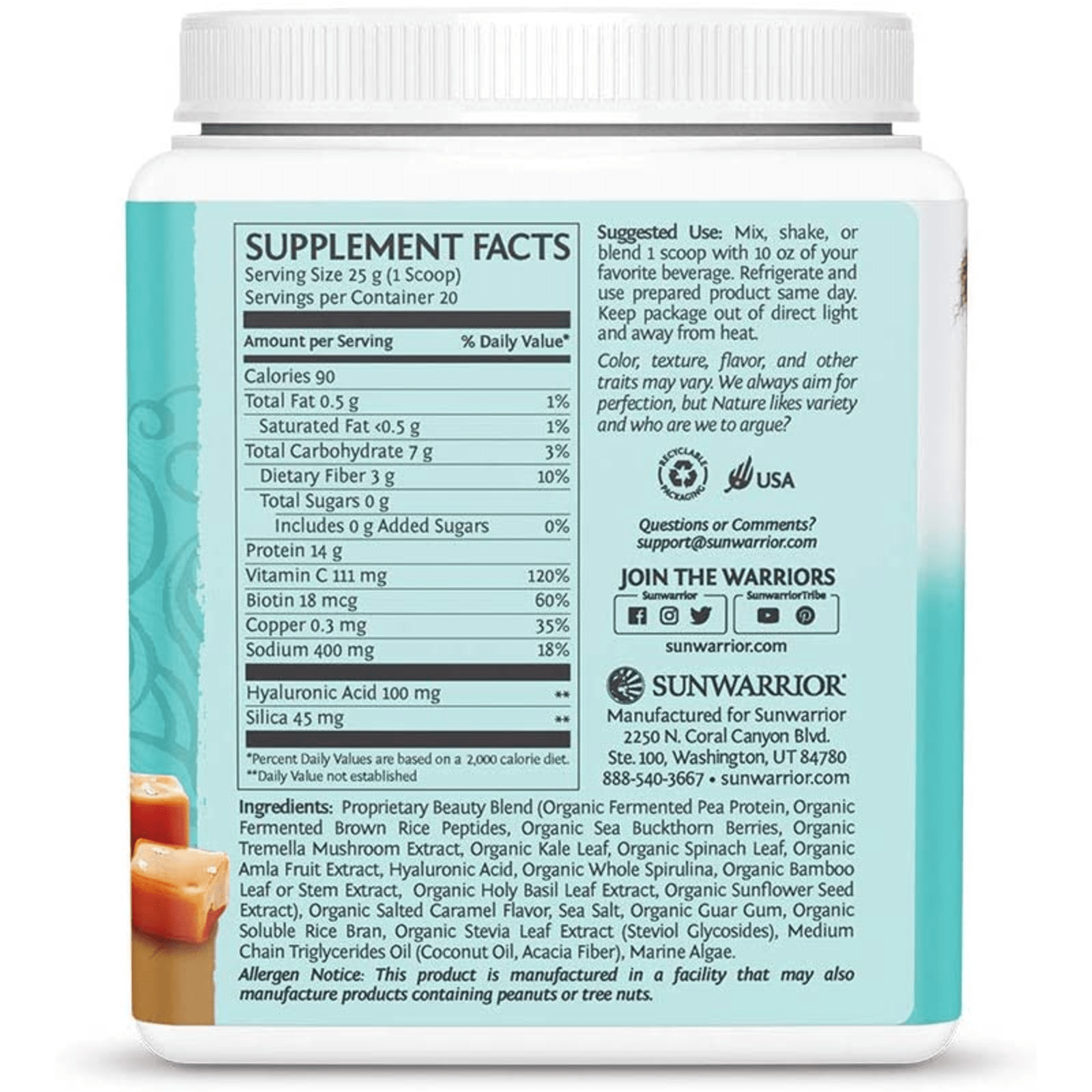 Collagen Building Protein Peptides - 500g - Salted Caramel