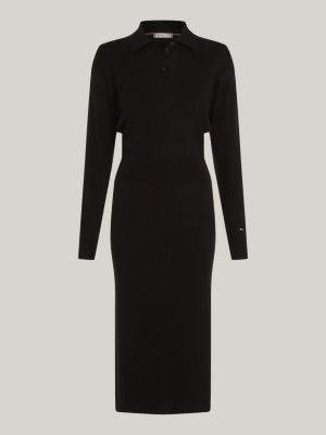 Vestido Polo de Malha Canelada