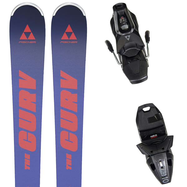 Pack ski FISCHER THE CURV POWER TPR + RS 10 PR BLUE/RED