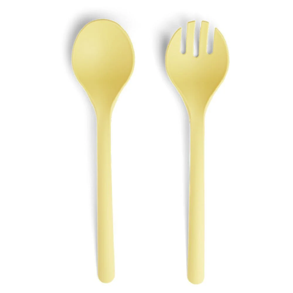 Lot de 2 couverts à salade en plastique - 3 coloris