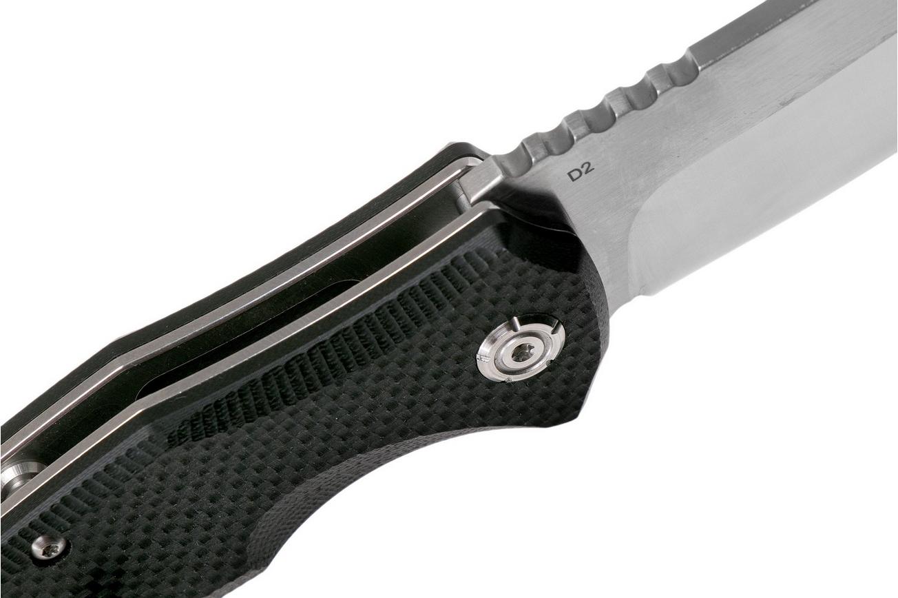 QSP Knife Snipe QS121-C Black G10 zakmes