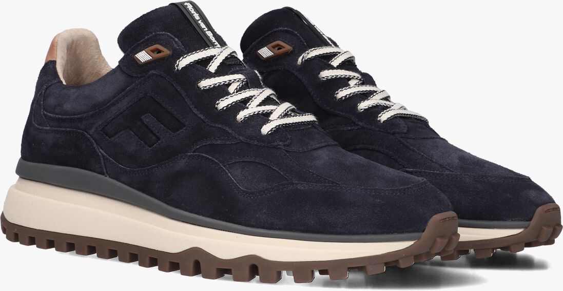 blauwe floris van bommel lage sneakers sfm-10238 de gripper