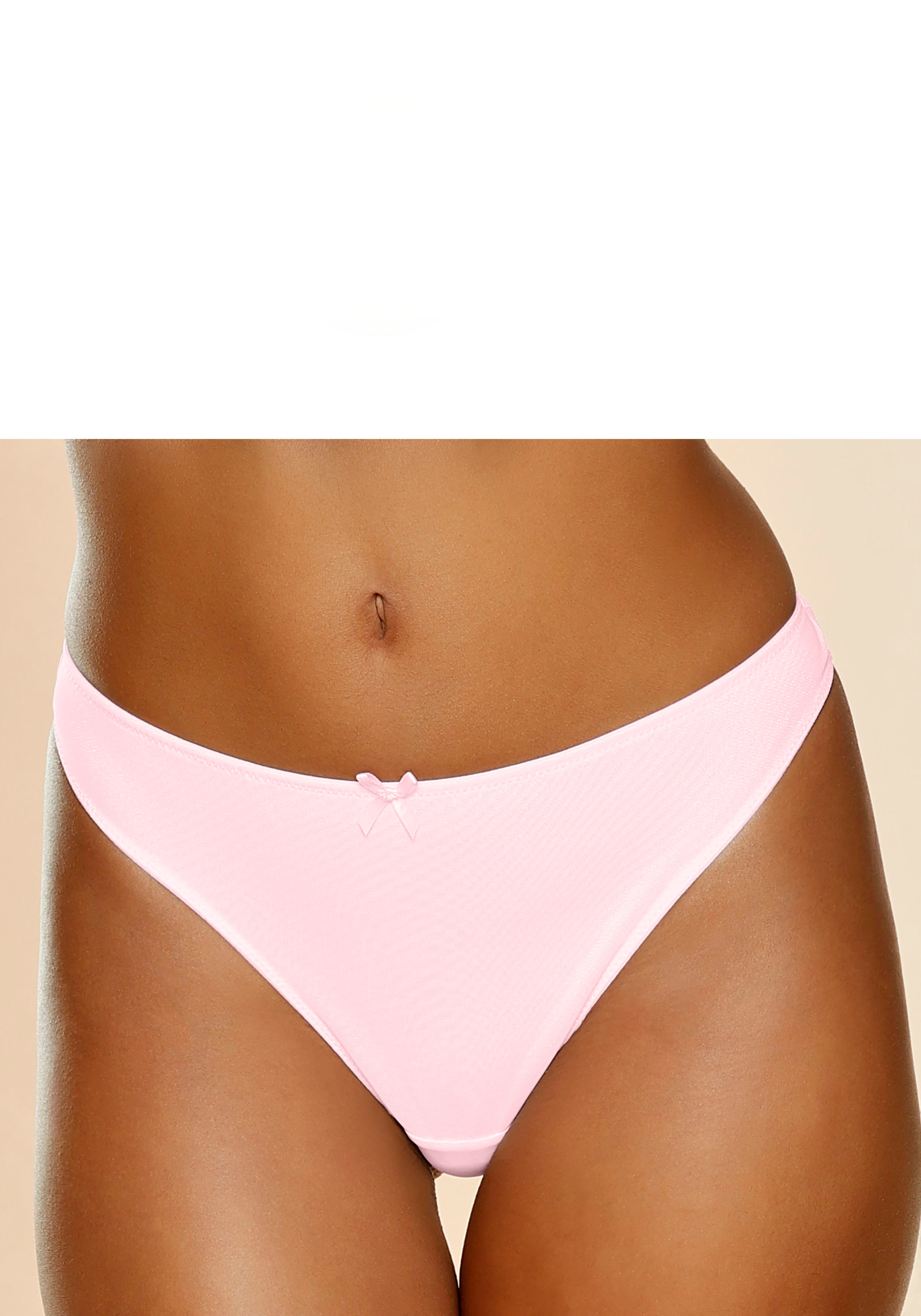petite fleur String, 3 Stk. mit Spitze hinten