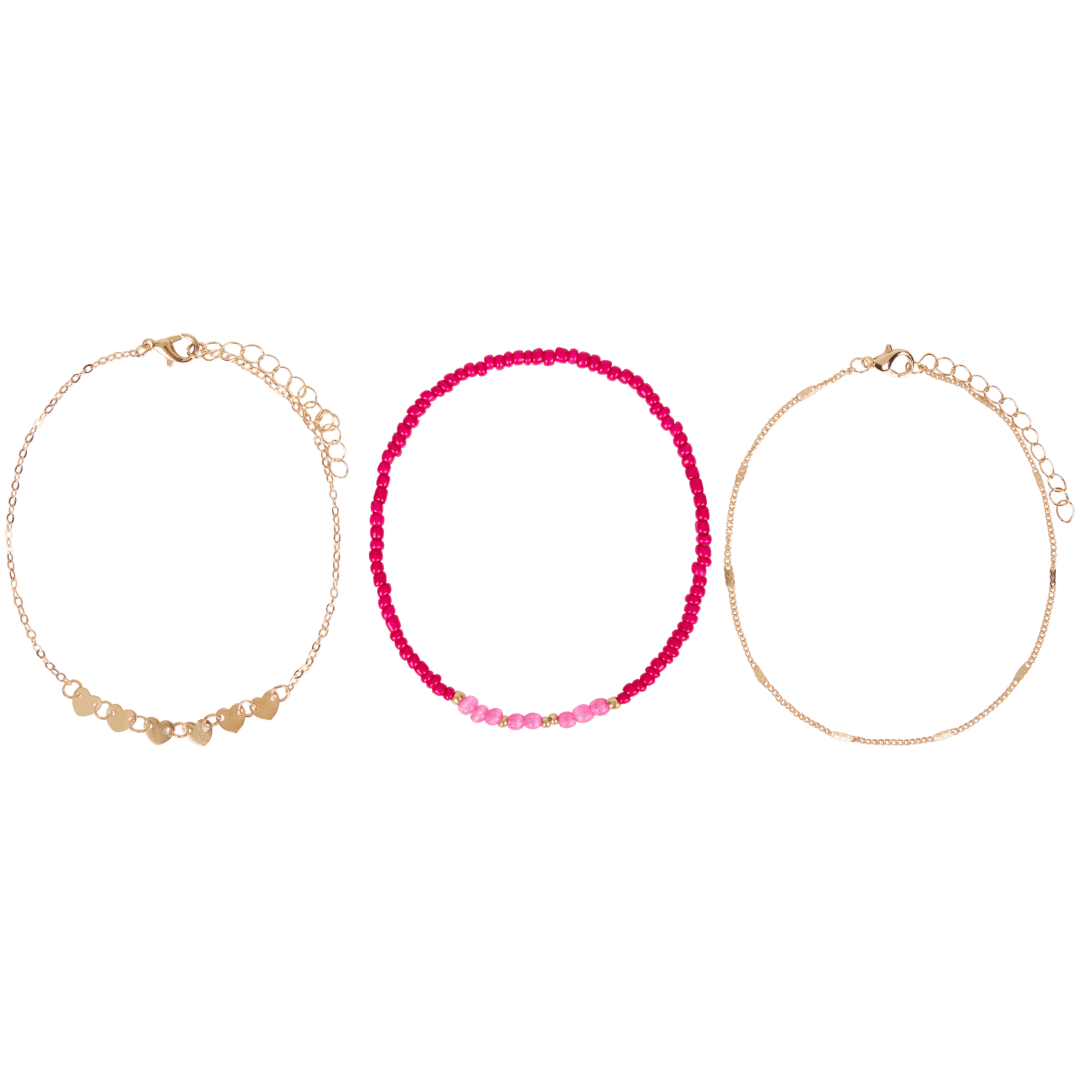 Trendz enkelbandjes 3 stuks | diverse varianten