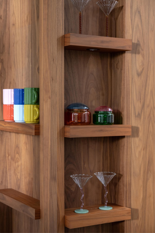 &klevering Curve coupe champagneglazen set van 2 caramel