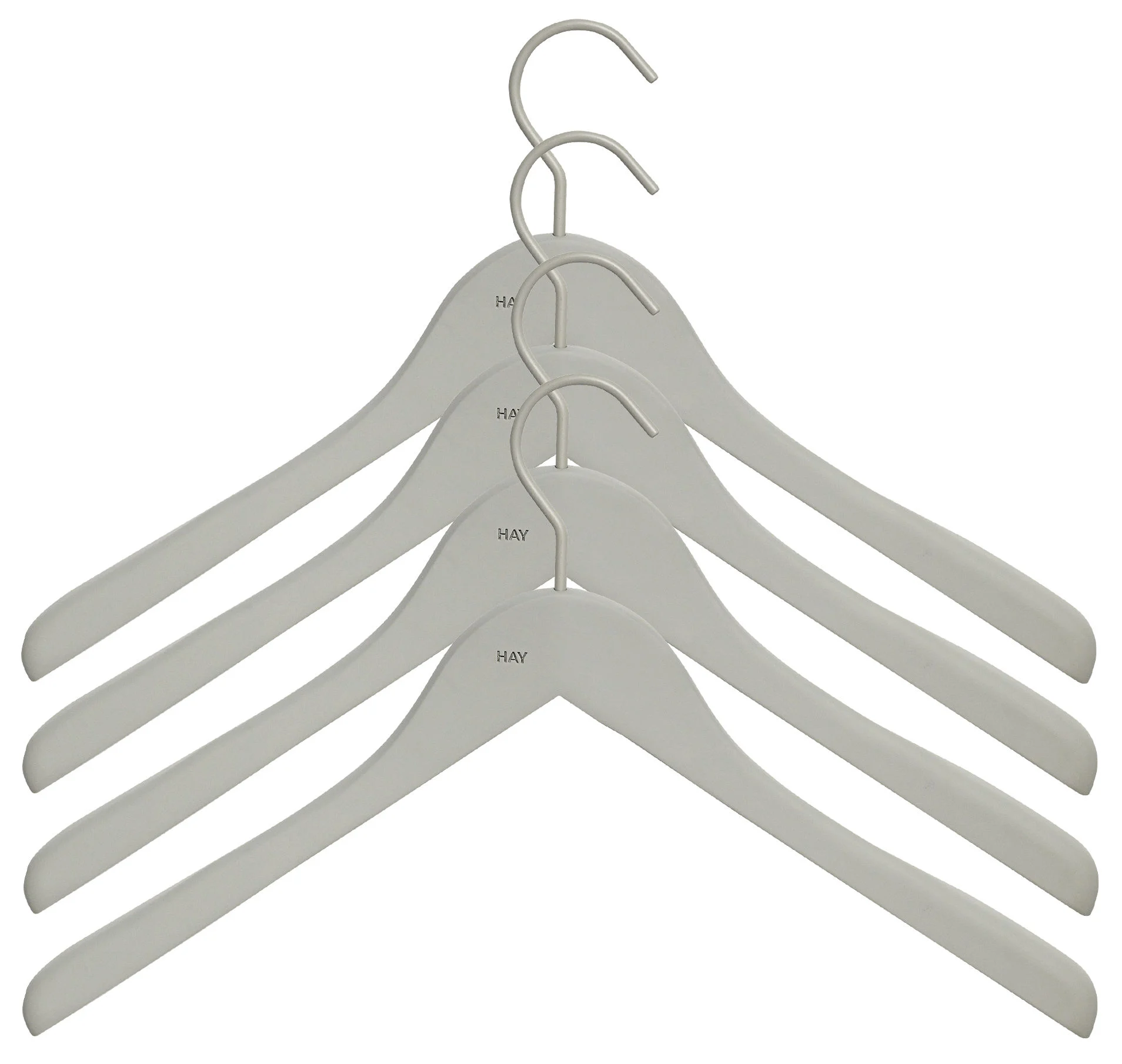 SOFT COAT - Cintre bois | Gris