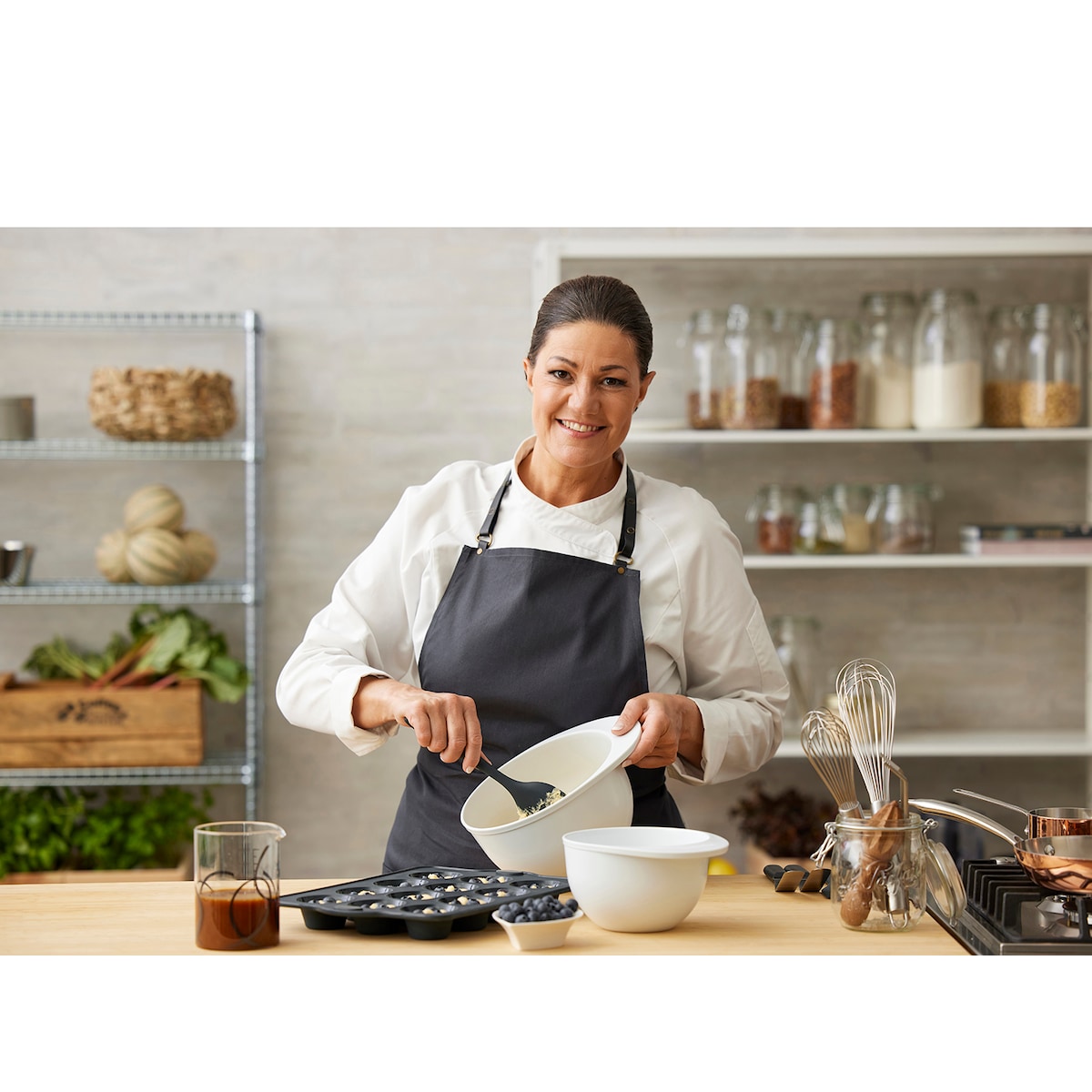 Blomsterbergs Cooking spoon 27 cm Grey