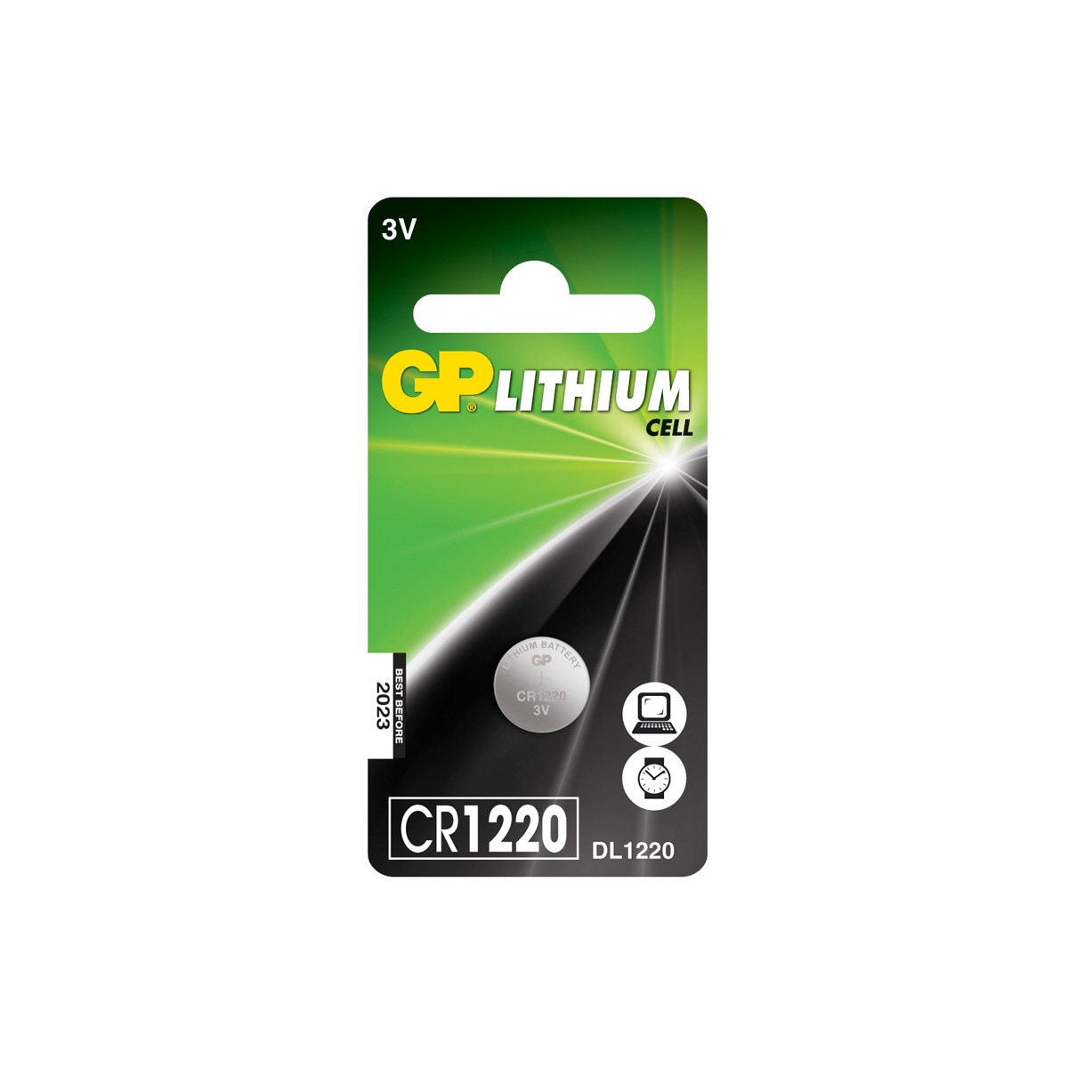 CR1220 3V 35mAh litium