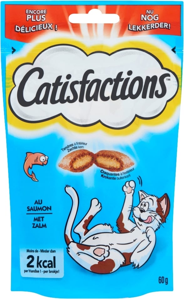 Catisfactions kattensnoepjes zalm 60 g