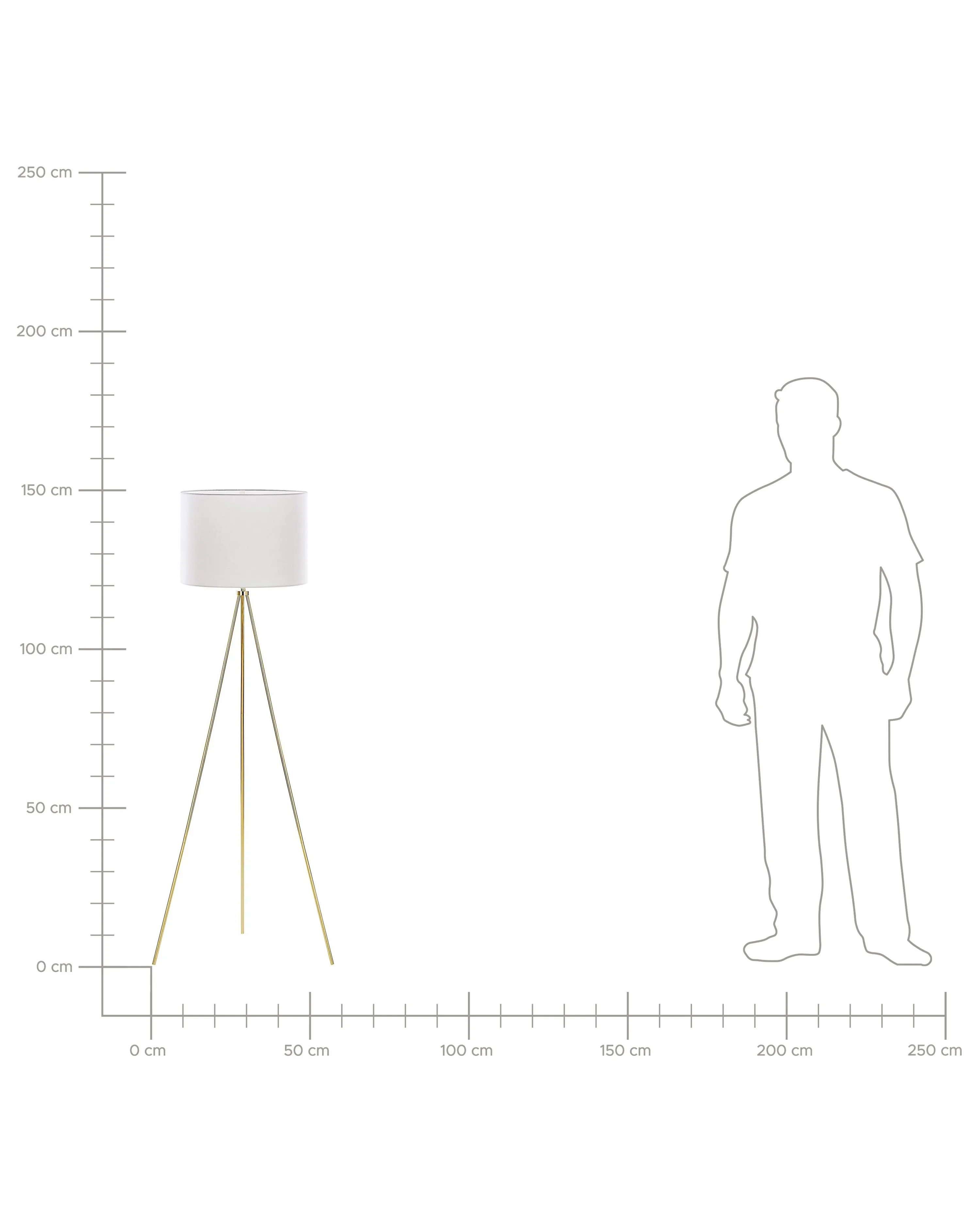 Staande lamp VISTULA Metaal Goud