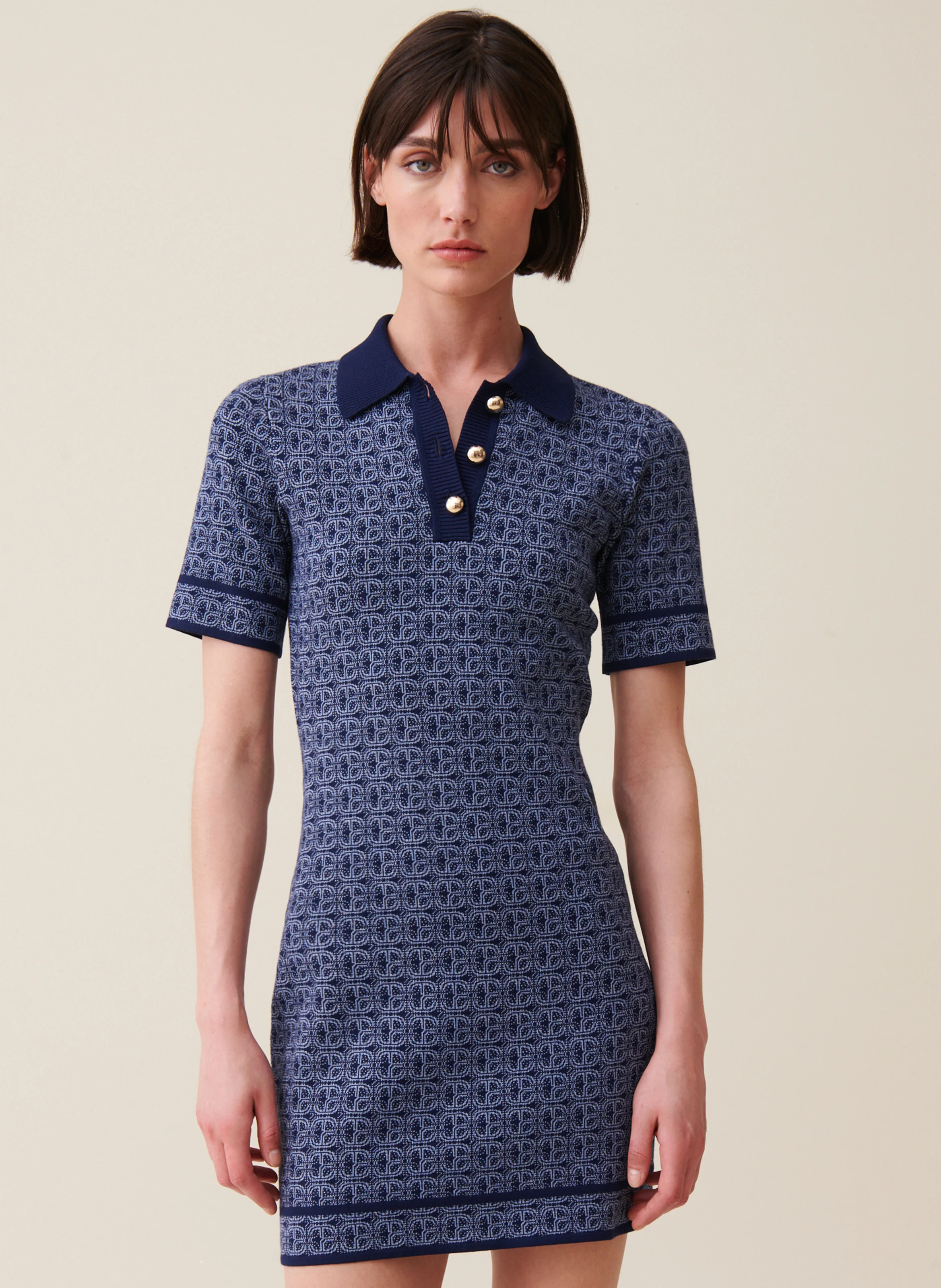 Robe midi| Bleu