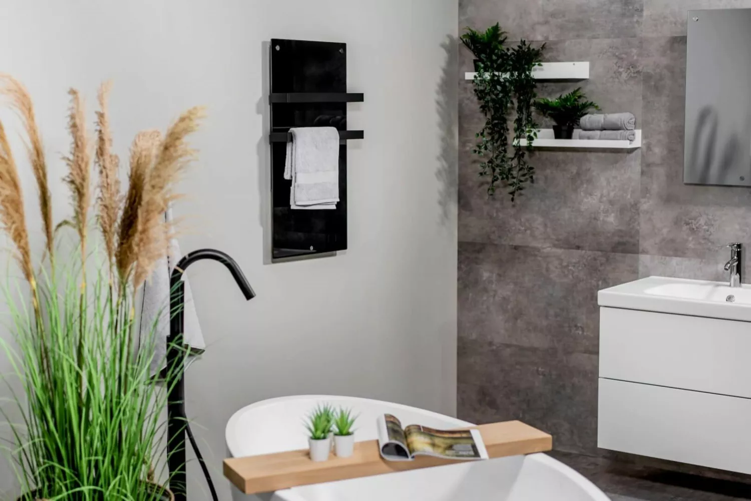 EUROM Sani 400 WiFi Black Badkamerkachel - 400W