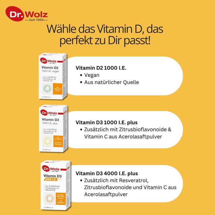Vitamin D3 4000 I.E. plus Kapseln, 60 St