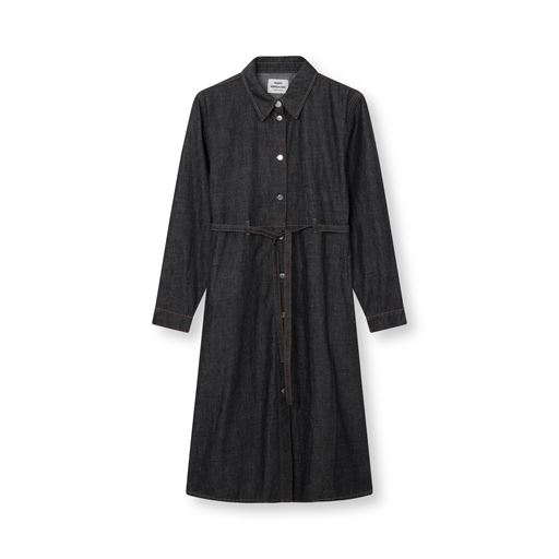 Mads Nørgaard Soft Denim Svanil Kjole, Black Melange, 38