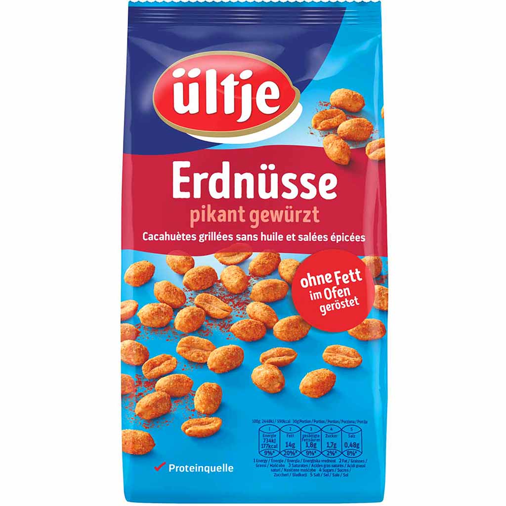 ültje Erdnüsse pikant gewürzt 900g MHD:30.9.25
