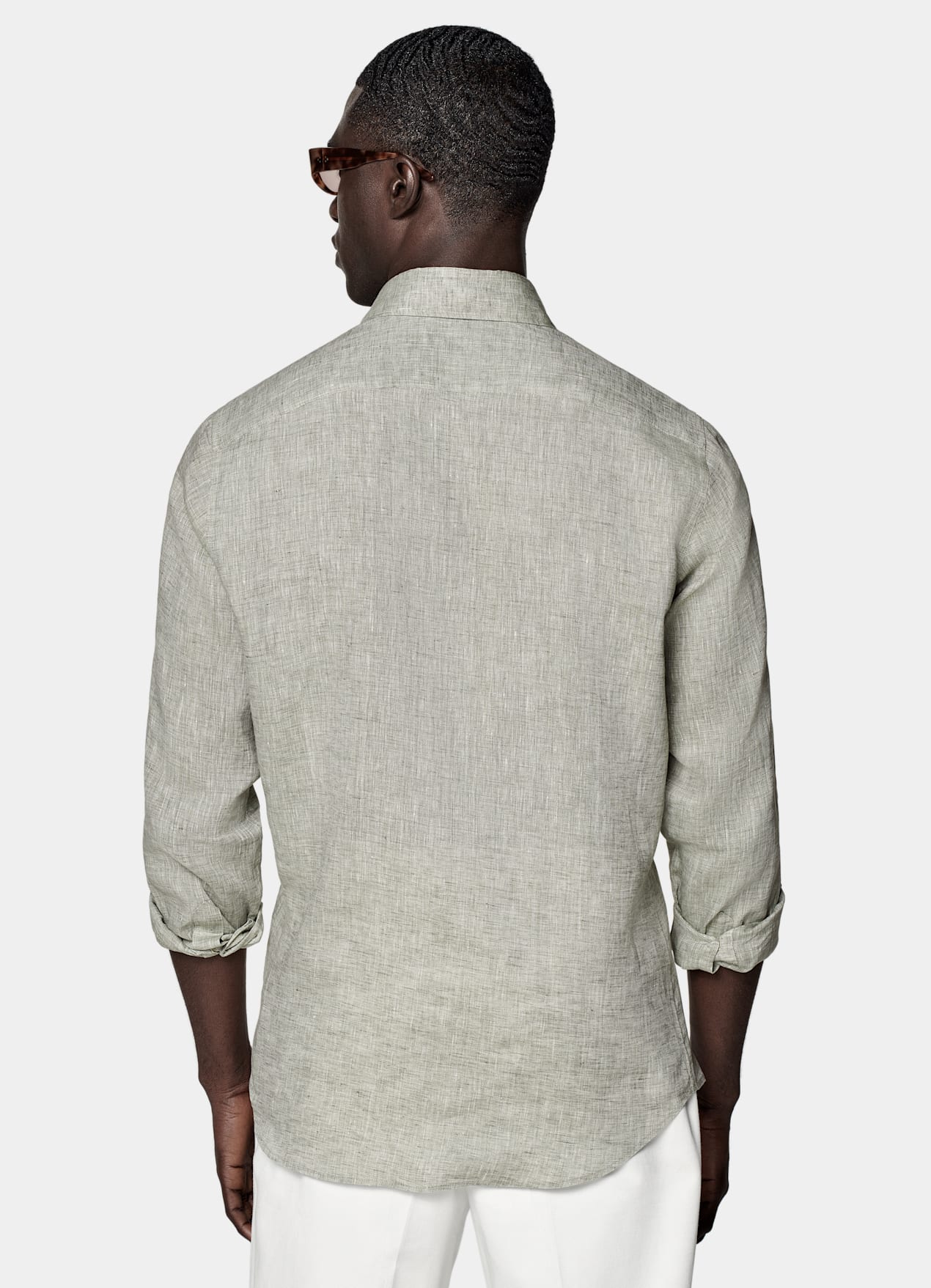 Chemise coupe Tailored vert clair