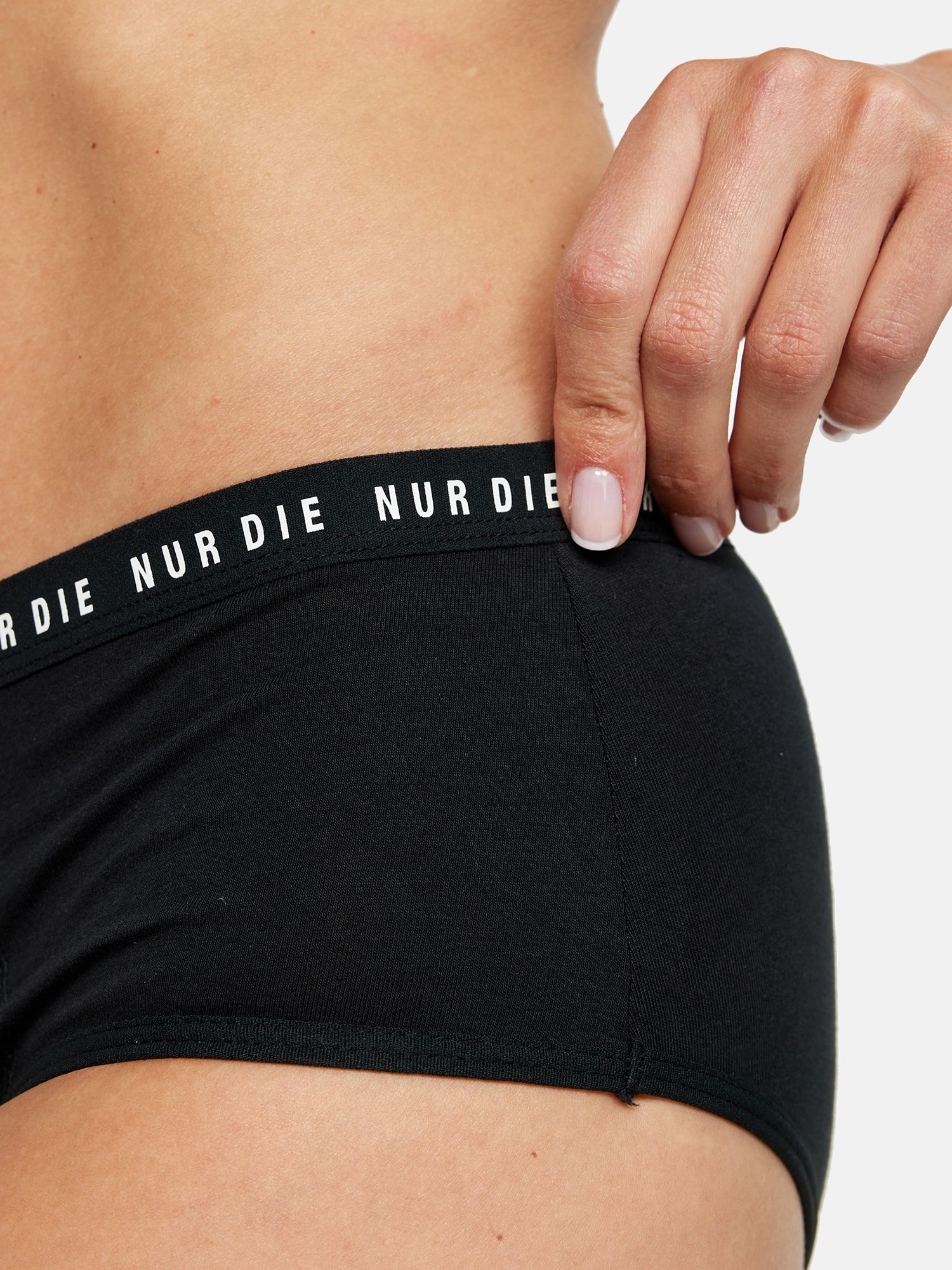 NUR DIE Doppelpack Periodenunterwäsche Alles Geregelt Panty normal - schwarz - Größe 36-38