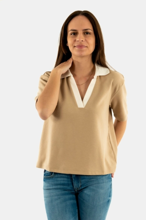 tee shirt ichi leila 151308 doeskin