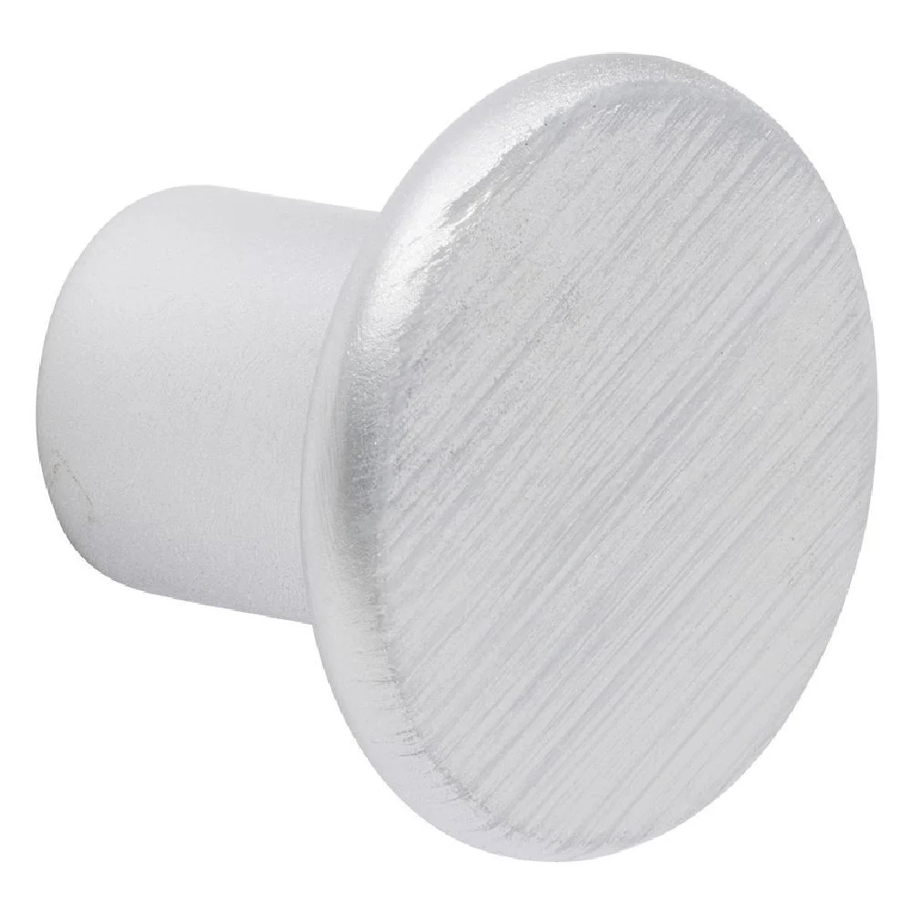 Patère simple 5cm gris argenté