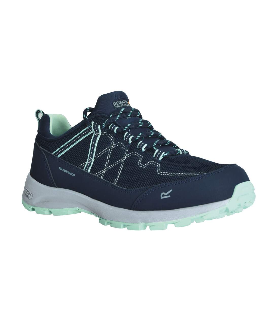 Regatta - Chaussures de marche LADY SAMARIS LITE LOW - Femme (Bleu marine / Turquoise pâle) - UTRG9250