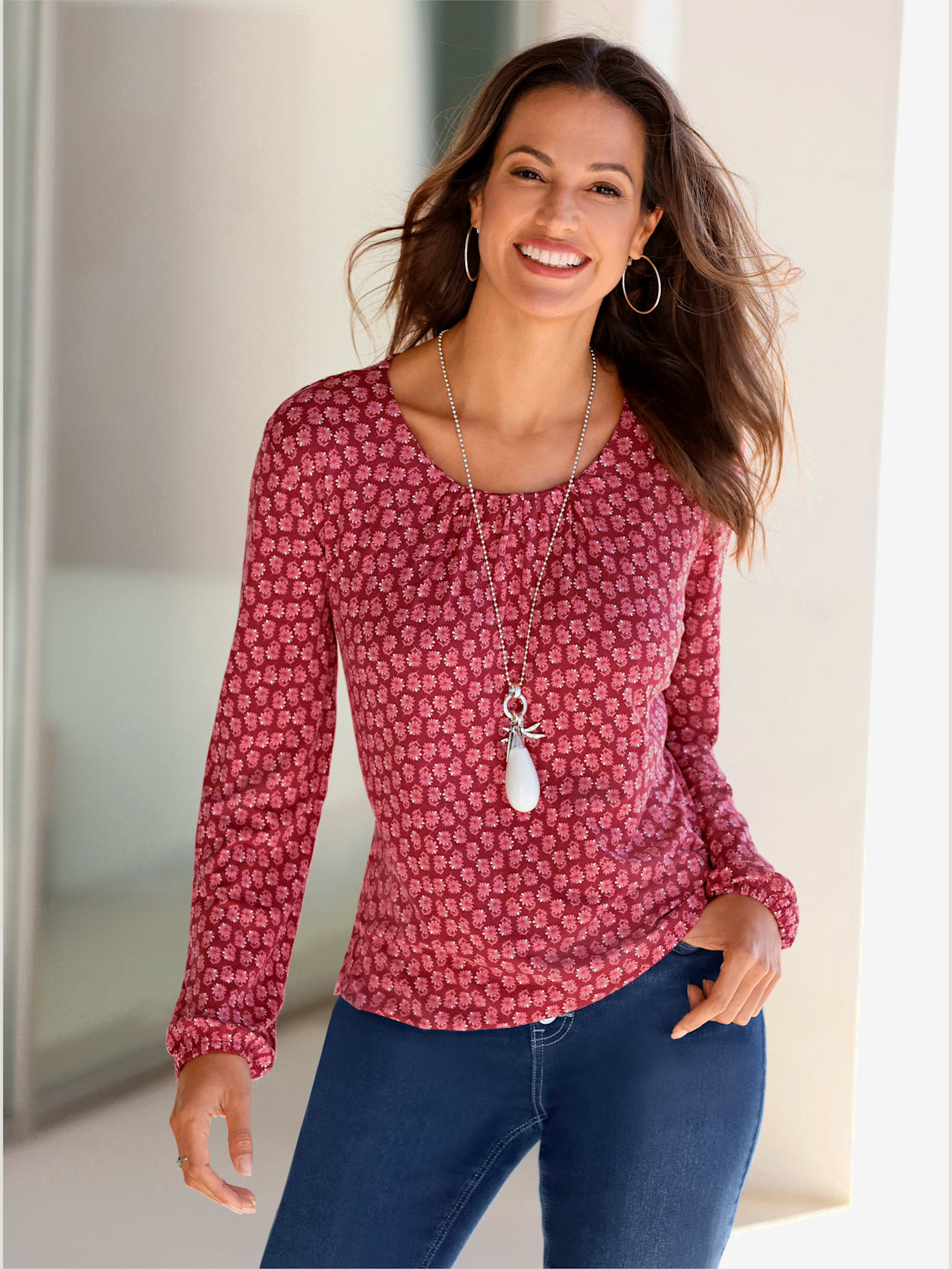 T-shirt imprimé viscose