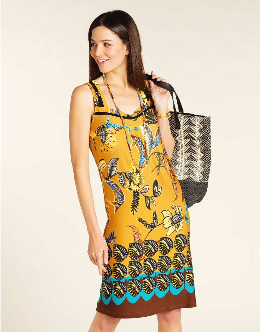 Robe bretelle imprimée