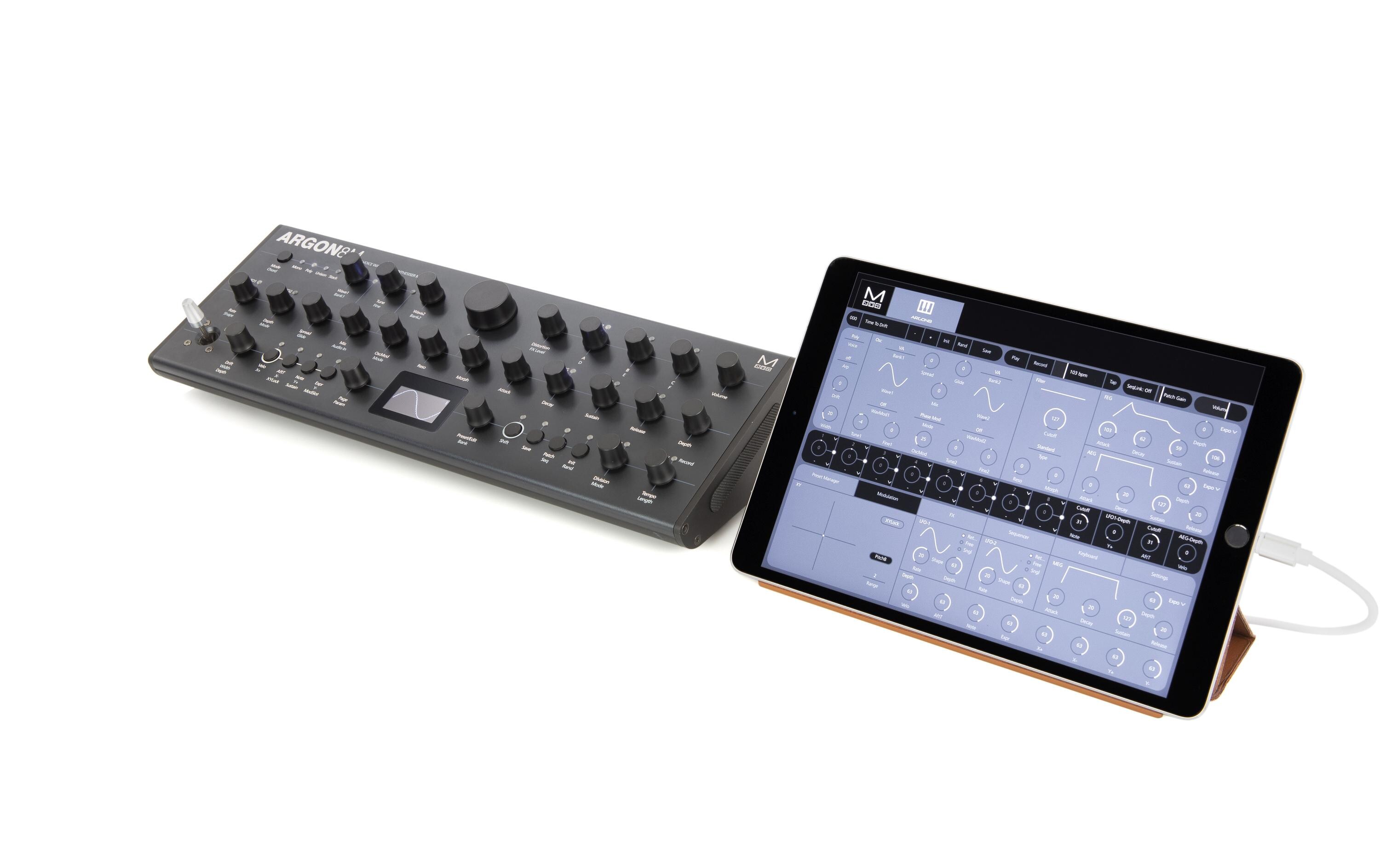 Synthesizer Argon8M<br>8-stimmiger Wavetable-Synthesizer