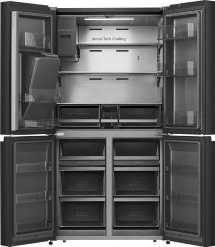Hisense - RQ760N4SBFE - Amerikaanse Koelkast - Zwart - No-Frost - 540 Liter