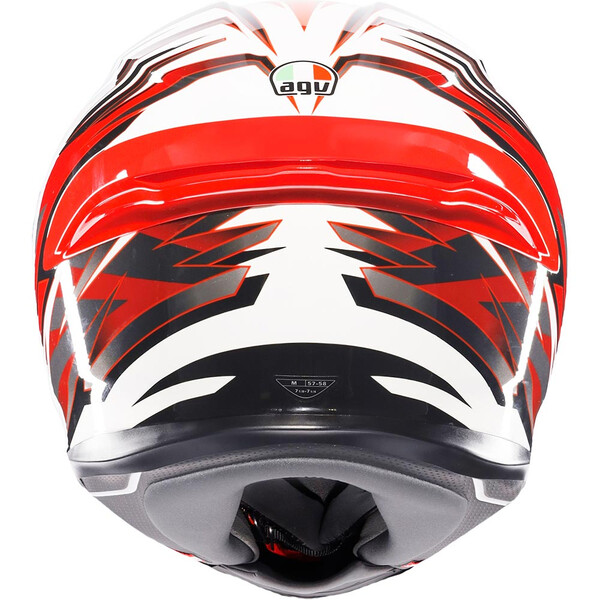 AGV - Casque K6 S Reeval Blanc / Rouge / Gris