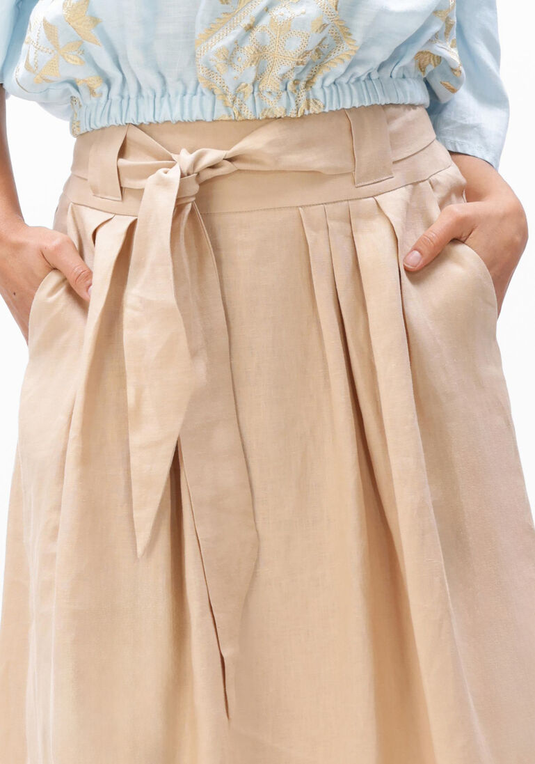 beige greek archaic kori rokken s26k-1002026