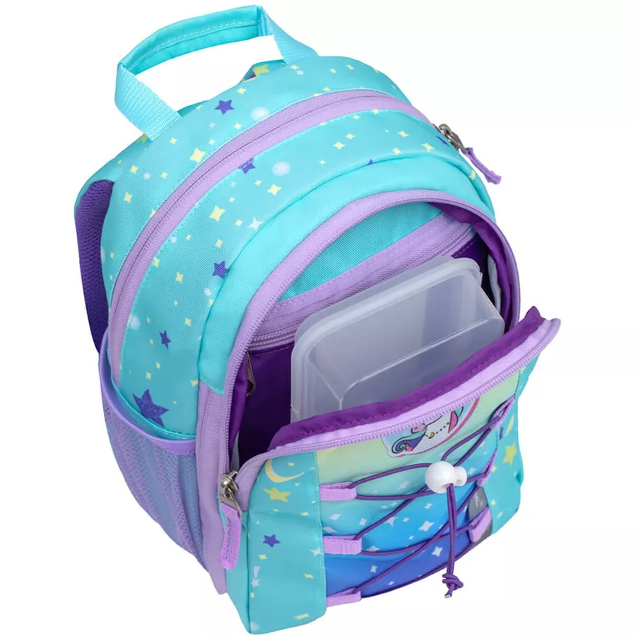 Belmil Kindergartenrucksack Mini Kiddy Kindergartenrucksack für 1-3 Jährige Kinder mit Brustgurt Cute Unicorn