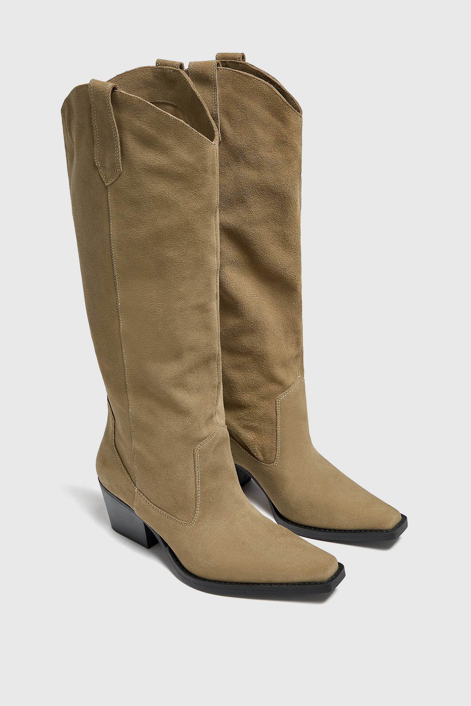 BOTA DE COWBOY DE COURO - AREIA
