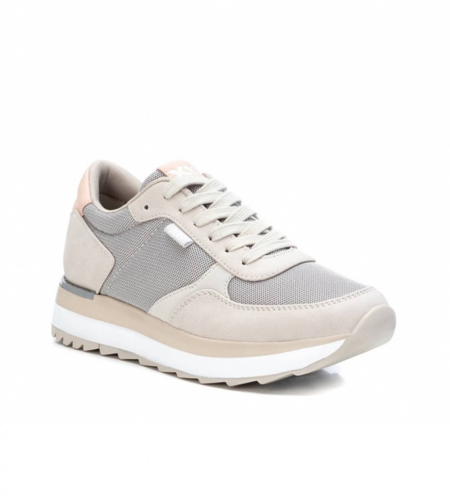 Tênis Xti 043436 bege, cinza