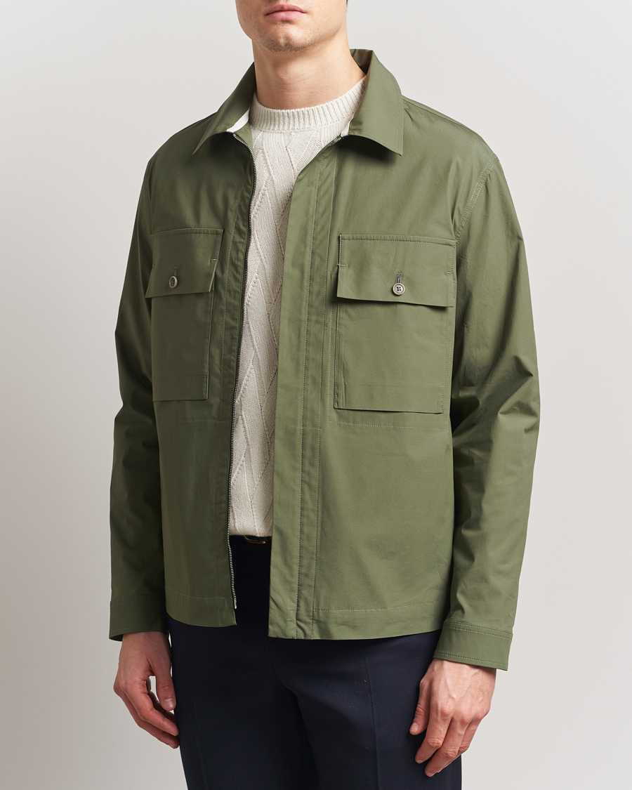 Valstar Cotton Poplin Shirt Jacket Green