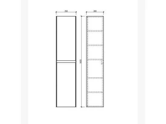 Ensemble meuble de salle de bain 90 cm Aquabella