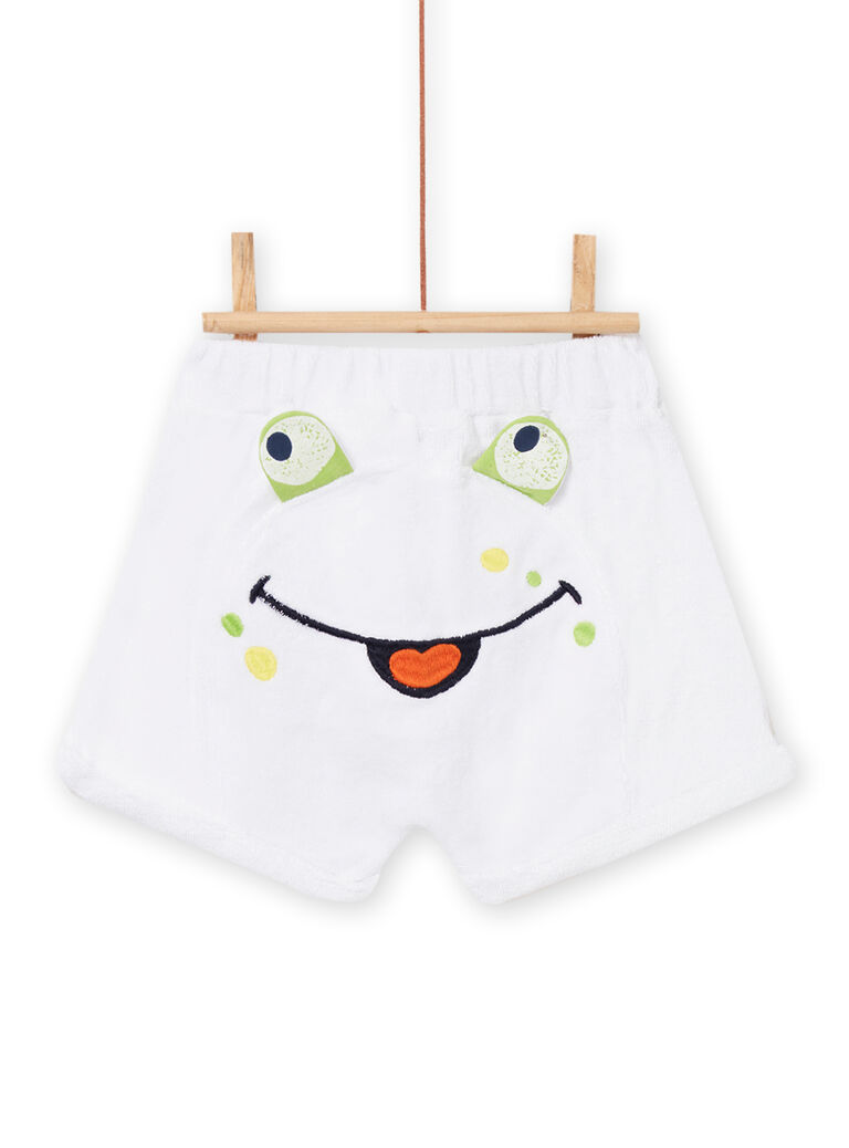 Bermuda blanc bébé garçon