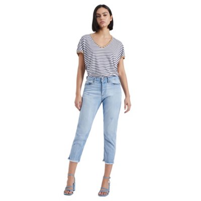 Jean femme Bleu Clair Ourlets PLEASE