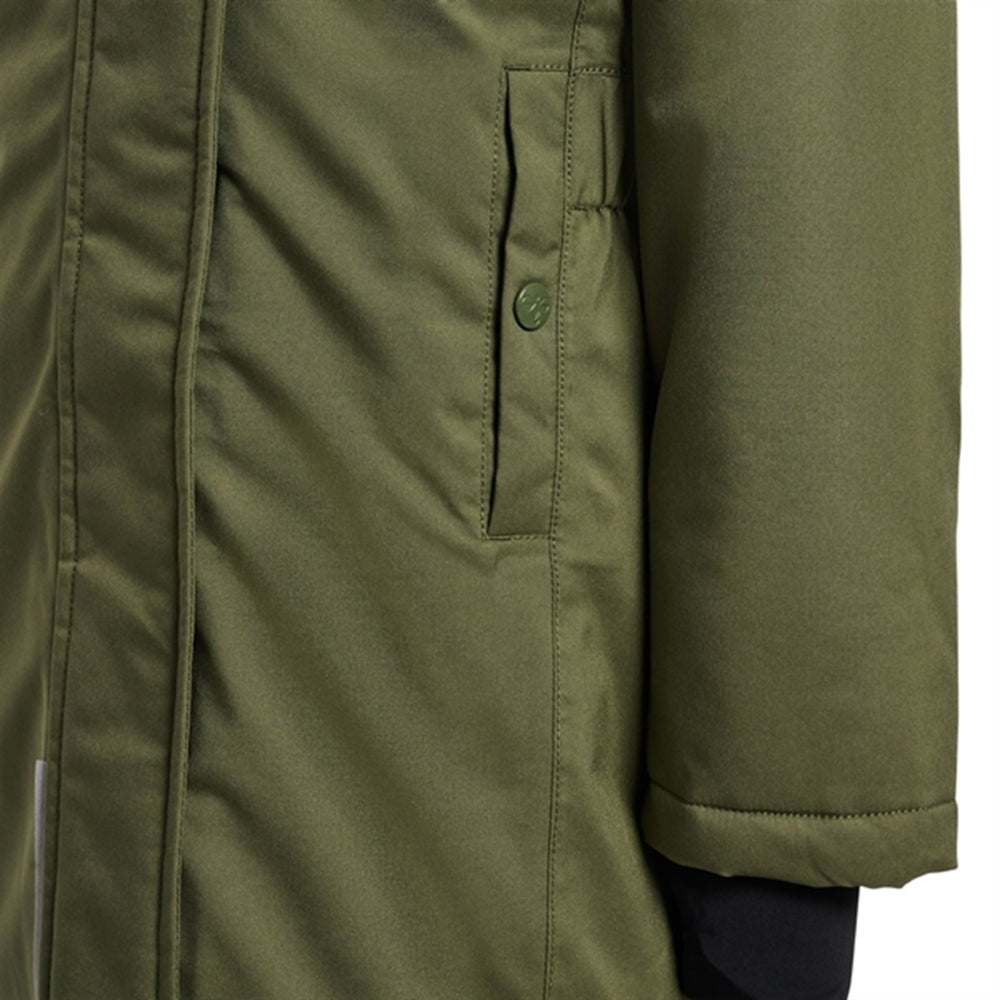 Frakke Alma Tex Olive Night - Hummel → Luksusbaby.dk