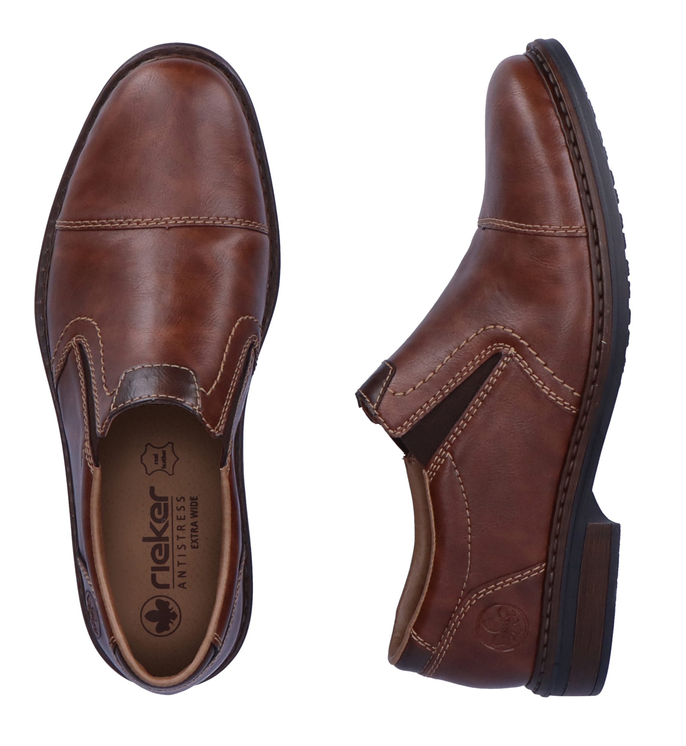 Rieker Slipper  , Halbschuh, Business-Schuh, Schlupfschuh mit Stretcheinsätze