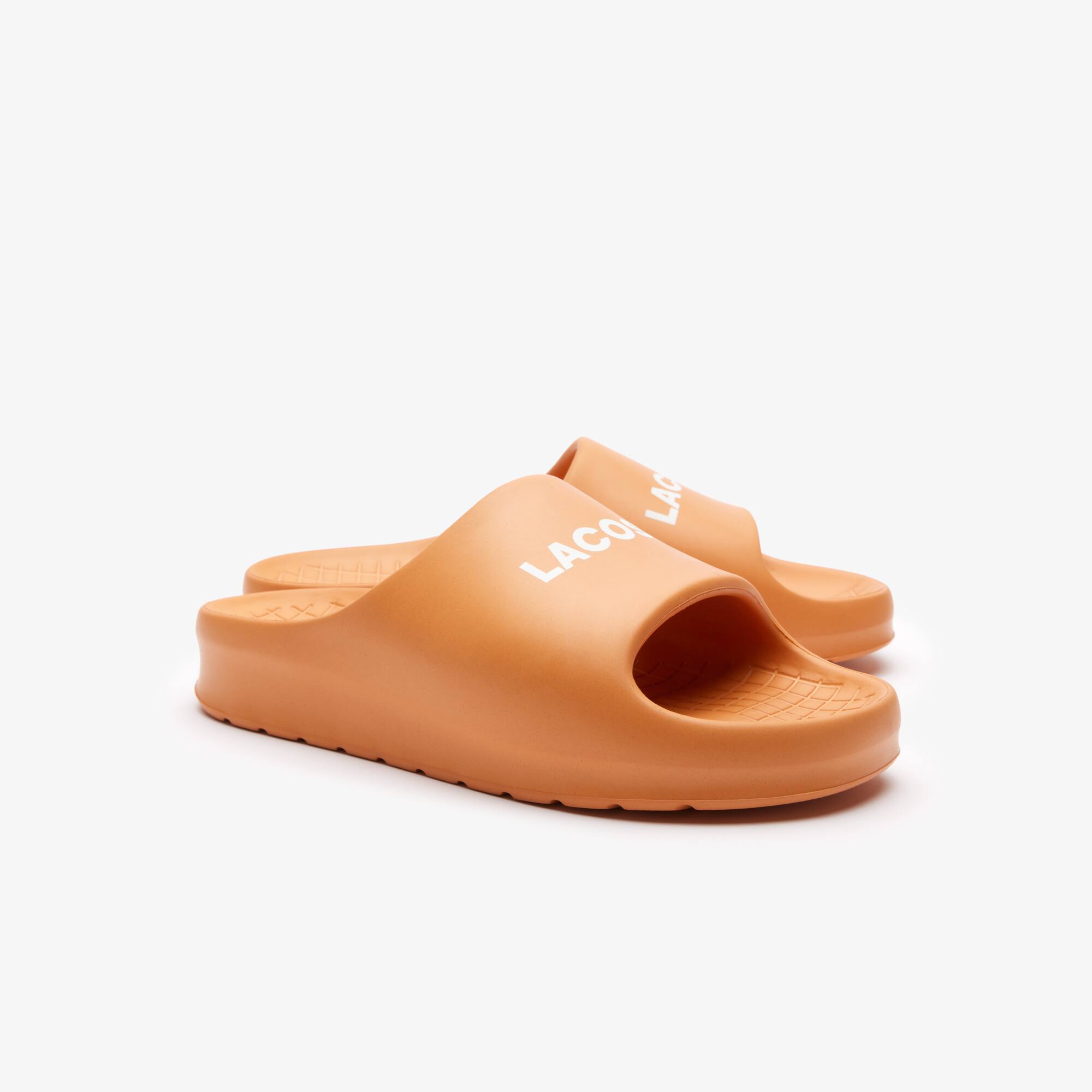 Claquettes Serve Slide 2.0 homme siglées Claquettes & Sandales - Orange - Lacoste - Homme