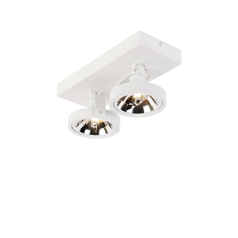QAZQA Design spot wit verstelbaar 2-lichts - Go