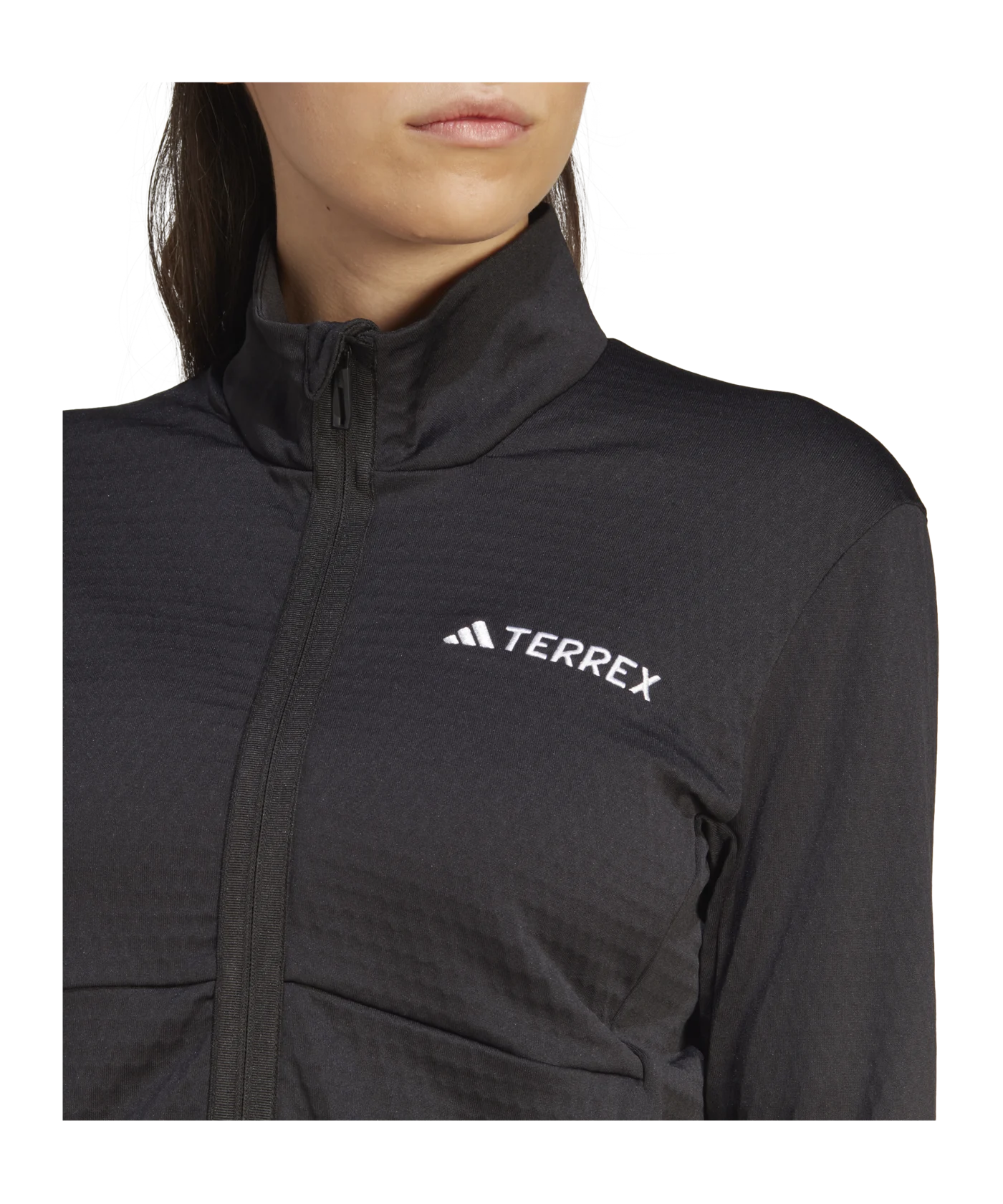 adidas Terrex Fleece Jacke Damen Schwarz Black