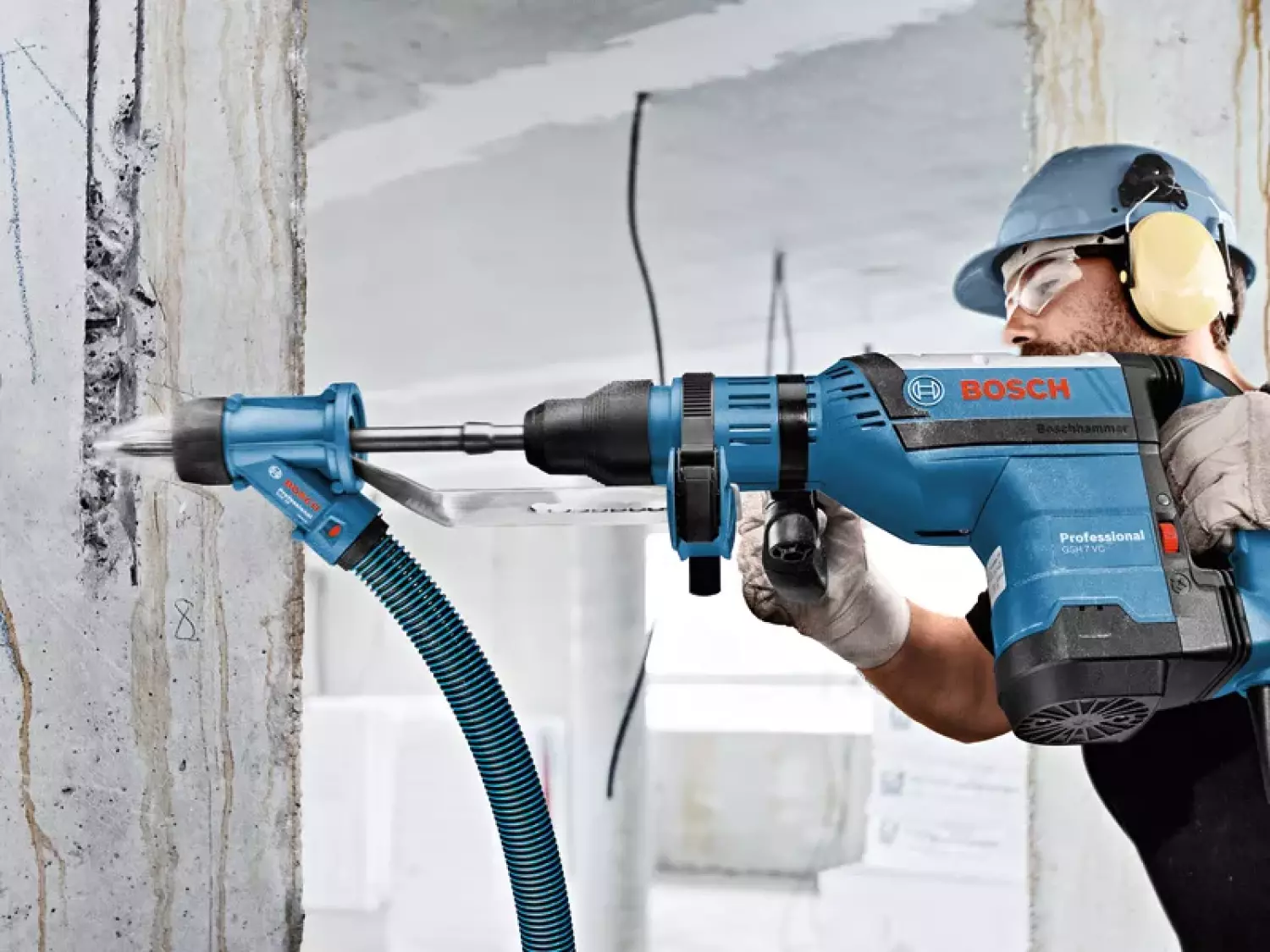 Bosch GDE max stofafzuiging voor SDS-max hamers