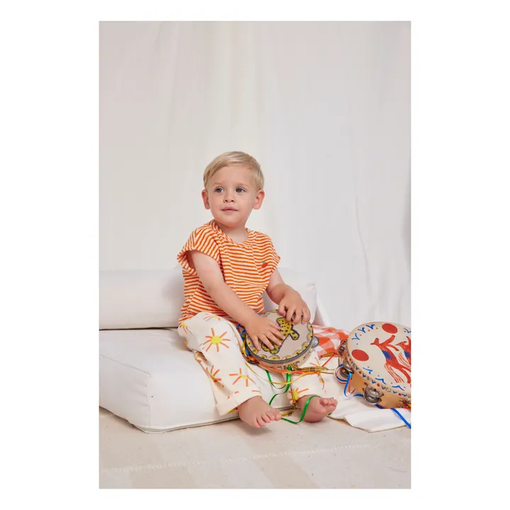 Bobo Choses Sarouel Coton Bio Soleils | Beige