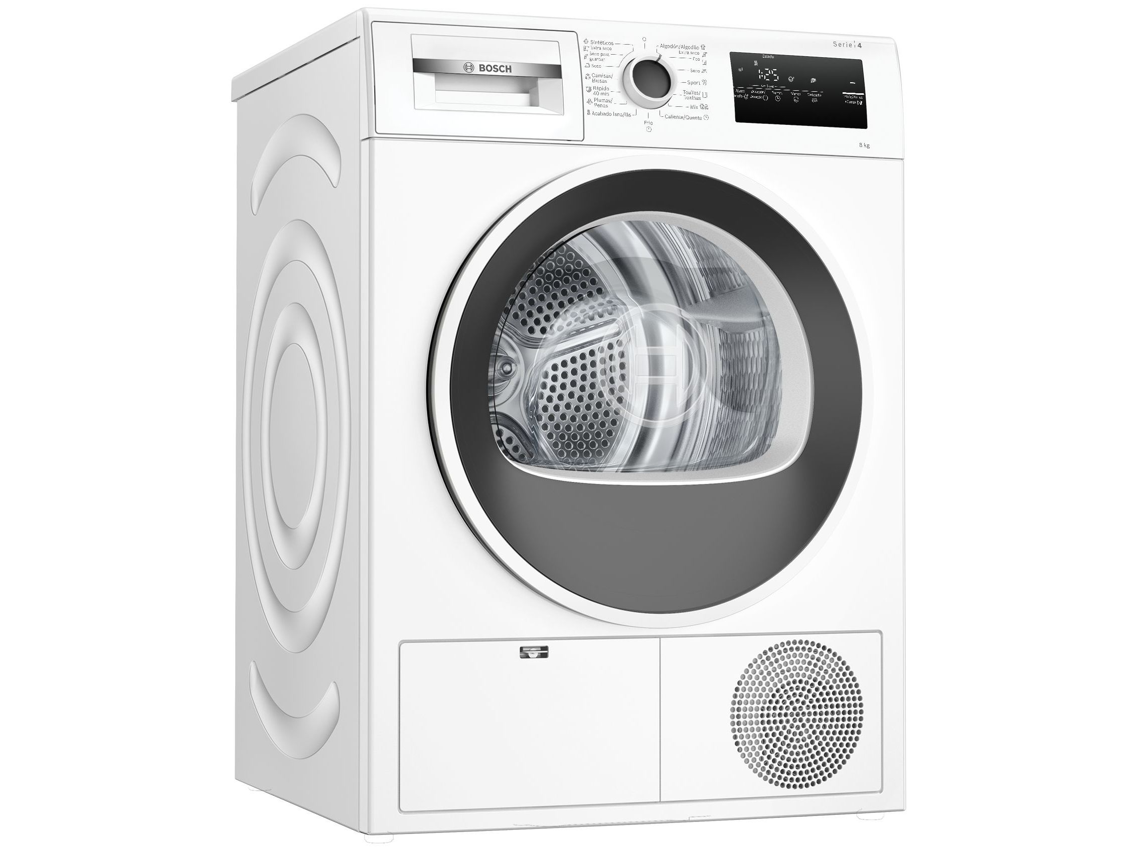 MÁQUINA DE SECAR ROUPA BOMBA CALOR BOSCH WTR83200ES BRANCO E 8KG