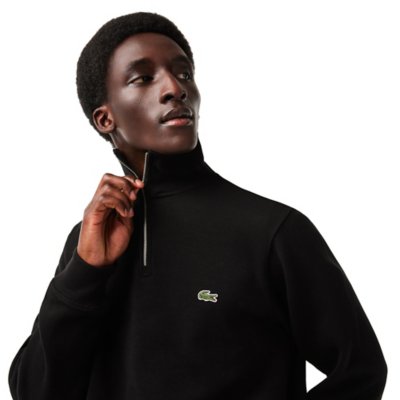 Sweatshirt zippé homme interlock col montant LACOSTE
