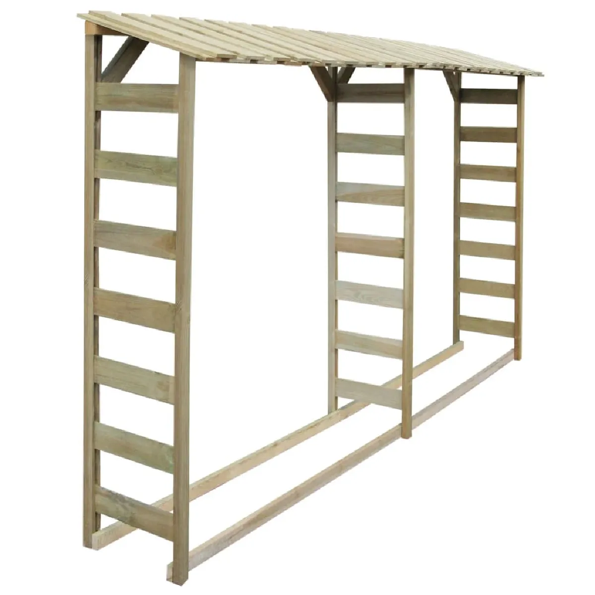 vidaXL Double abri de stockage du bois 300x44x176 - Pin imprégné