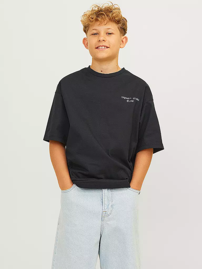 JACK & JONES Jungen T-Shirt  JORNOHO  schwarz