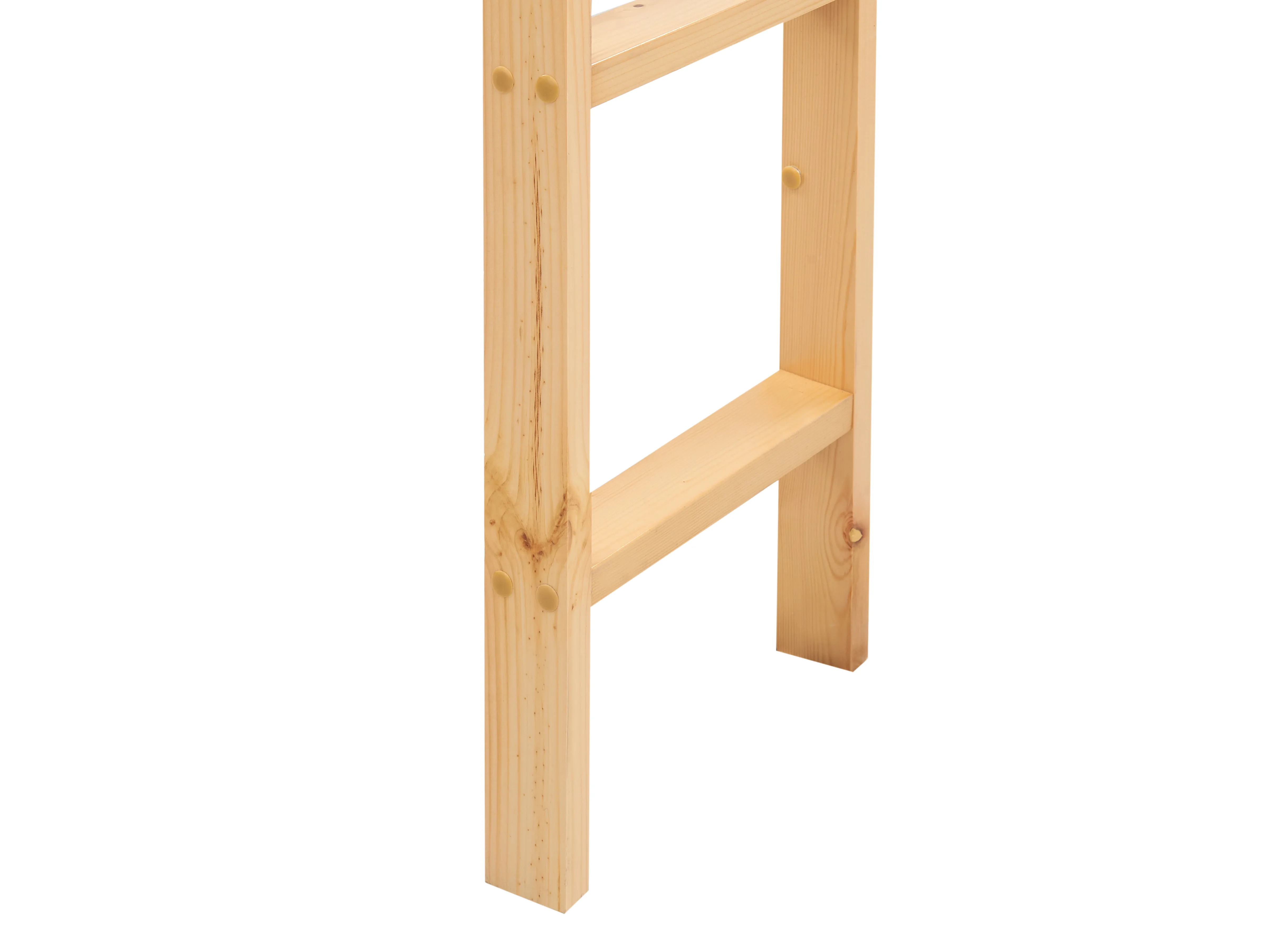 Hoogslaper met bureau Dennenhout LOURY 90 x 200 cm Lichtbruin